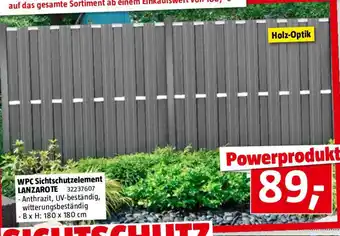 Bauhaus Sichtschutzzaun Lanzarote Angebot