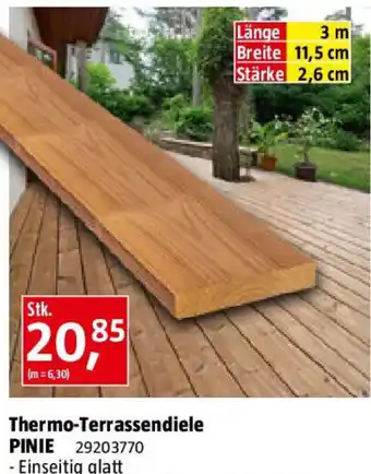 Bauhaus Thermo-Terrassendiele PINIE Angebot