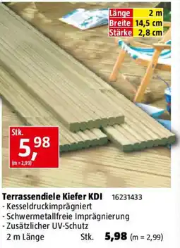 Bauhaus Terrassendiele Kiefer KDI Angebot