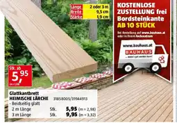 Bauhaus Glattkantbrett HEIMISCHE LÄRCHE Angebot