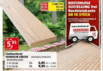 Bauhaus Glattkantbrett HEIMISCHE LÄRCHE Angebot