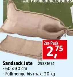 Bauhaus Sandsack Jute Angebot