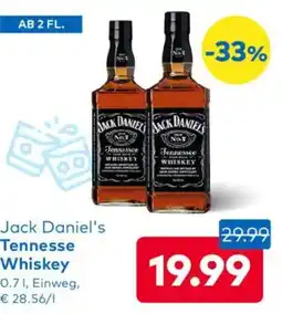 T&G Jack Daniel's Tennesse Whiskey Angebot