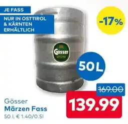 T&G Gösser Märzen Fass Angebot