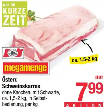Maximarkt Österr Schweinskarree Angebot