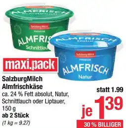 Maximarkt SalzburgMilch Almfrischkäse Angebot