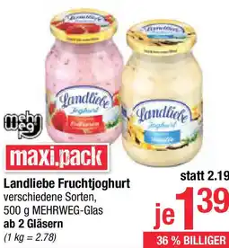 Maximarkt Landliebe Fruchtjoghurt Angebot