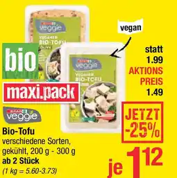 Maximarkt Bio-Tofu Angebot