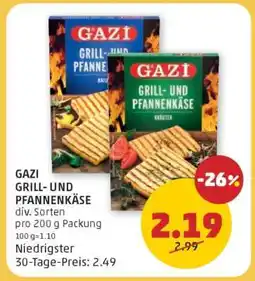 PENNY GAZI GRILL- UND PFANNENKÄSE Angebot