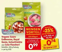 Interspar Vegane Saure Erdbeeren, Royal Gums, Geleefrüchte oder Cola-Flascherl Angebot