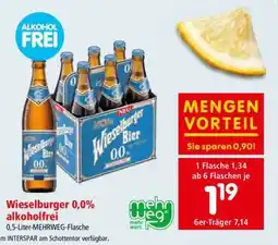 Interspar Wieselburger 0,0% alkoholfrei Angebot