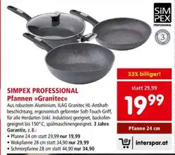 Interspar SIMPEX PROFESSIONAL Pfannen Granitec Angebot