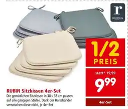 Interspar RUBIN Sitzkissen 4er-Set Angebot