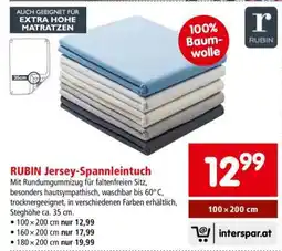 Interspar RUBIN Jersey-Spannleintuch Angebot