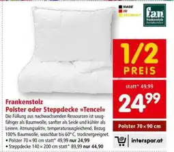 Interspar Frankenstolz Polster oder Steppdecke Tencel Angebot