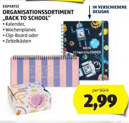 Hofer Expertiz Organisationssortiment Back to School Angebot
