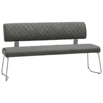 XXXLutz Sitzbank in Metall, Textil Grau, Edelstahlfarben Angebot