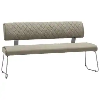 XXXLutz Sitzbank in Metall, Textil Taupe, Edelstahlfarben Angebot