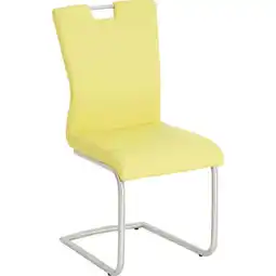 XXXLutz Schwingstuhl in Edelstahl Lederlook Angebot