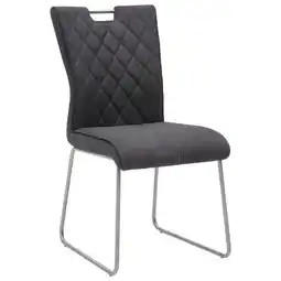 XXXLutz Stuhl in Edelstahl Mikrofaser Angebot