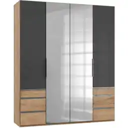 XXXLutz Drehtürenschrank in Grau, Eichefarben Angebot