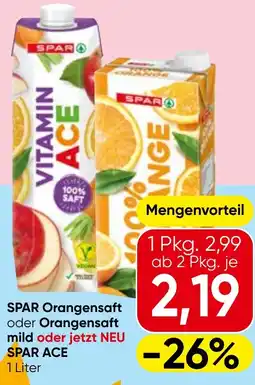 Spar SPAR Orangensaft oder Orangensaft Angebot