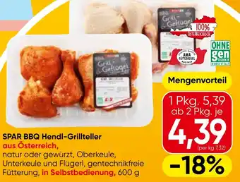 Spar SPAR BBQ Hendl-Grillteller Angebot