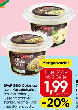 Spar SPAR BBQ Coleslaw oder Kartoffelsalat Angebot