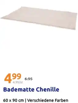 Action Badematte Chenille Angebot