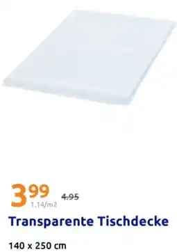 Action Transparente Tischdecke Angebot