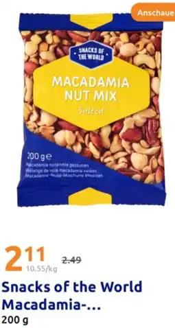 Action Snacks of the World Macadamia Angebot