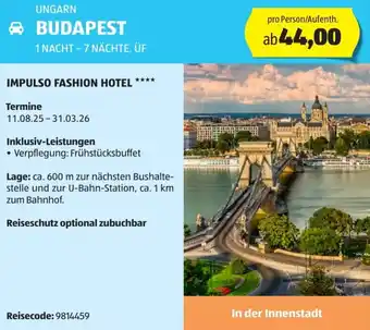 Hofer Reisen Budapest Angebot