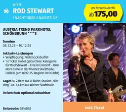 Hofer Reisen Rod stewart Angebot