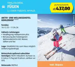 Hofer Reisen Fügen Angebot