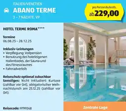 Hofer Reisen Abano terme Angebot