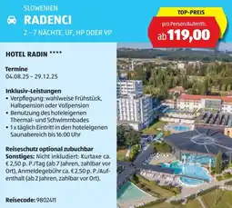Hofer Reisen Radenci Angebot