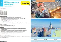 Hofer Reisen Weihnachtsmärkte im baltikum Angebot