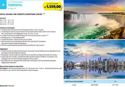 Hofer Reisen Toronto Angebot