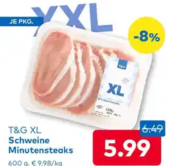 T&G T&G XL Schweine Minutensteaks Angebot