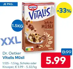 T&G Dr. Oetker Vitalis Müsli Angebot