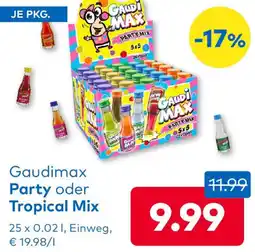 T&G Gaudimax Party oder Tropical Mix Angebot
