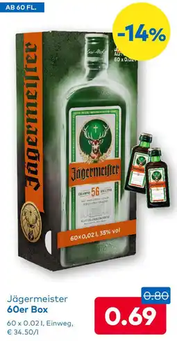 T&G Jägermeister 60er Box Angebot