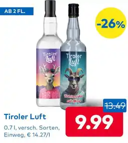 T&G Tiroler Luft Angebot