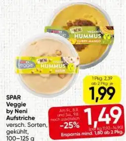 Eurospar SPAR Veggie by Neni Aufstriche Angebot