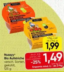 Eurospar Nussyy Bio Aufstriche Angebot