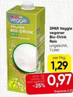 Eurospar SPAR Veggi veganer Bio-Drink Reis Angebot