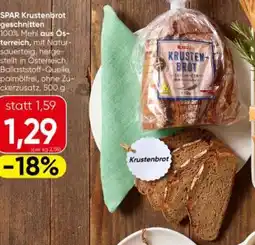 Eurospar SPAR Krustenbrot geschnitten Angebot
