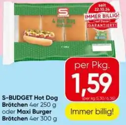 Eurospar S-BUDGET Hot Dog Brötche Angebot