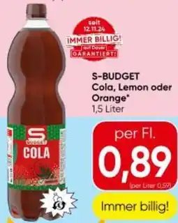 Eurospar S-BUDGET Cola Lemon oder Orange Angebot