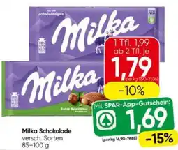 Eurospar Milka Schokolade Angebot